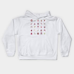 Wine Pattern Kids Hoodie